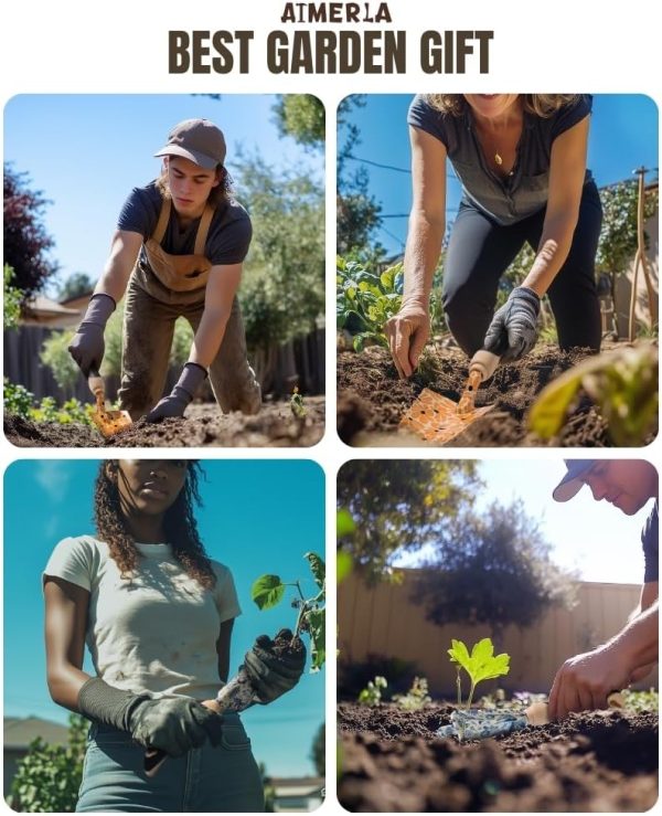 Tool Set of 5 Heavy Duty Aluminum Tools with Non-Slip Rubber Grip