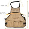 for Men Women with 14 Pockets Tool Work Aprons