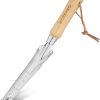 Weeder Puller 5-in-1 Stainless Steel Trowel with Wooden Handle Weeding Tool for