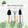 3Pcs Tools Mini Tool Set Indoor Kit Miniature Rake Trowel Shovel for