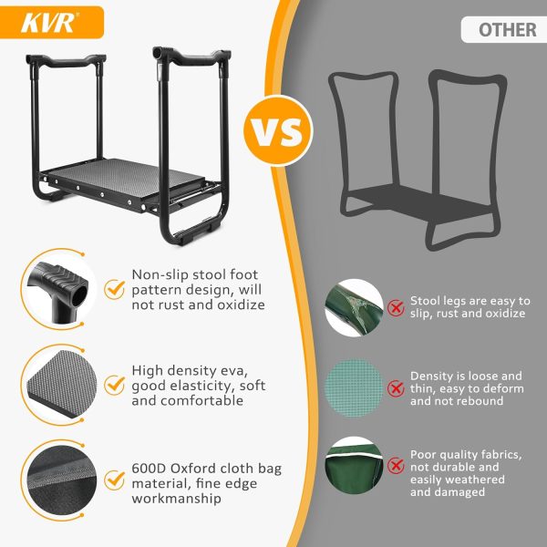 Kneeler and Seat Set 7-Piece Upgraded - Heavy Duty Bench & Stool