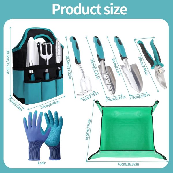 Tools Tool Set with Non-Slip Handles Lightweight Aluminum Alloy Rust-Proof Hand Tools