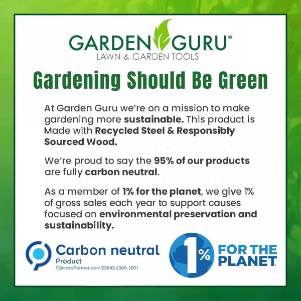 Eco Super Strong Trowel with Ergonomic Wood Handle - 100% Recycled Stainless