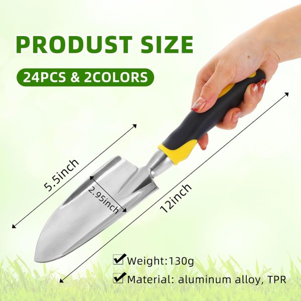 Yaocom Shovel Aluminum Alloy Heavy Duty Trowel Tool Small Shovels for Digging