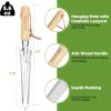 Weeder Puller 5-in-1 Stainless Steel Trowel with Wooden Handle Weeding Tool for