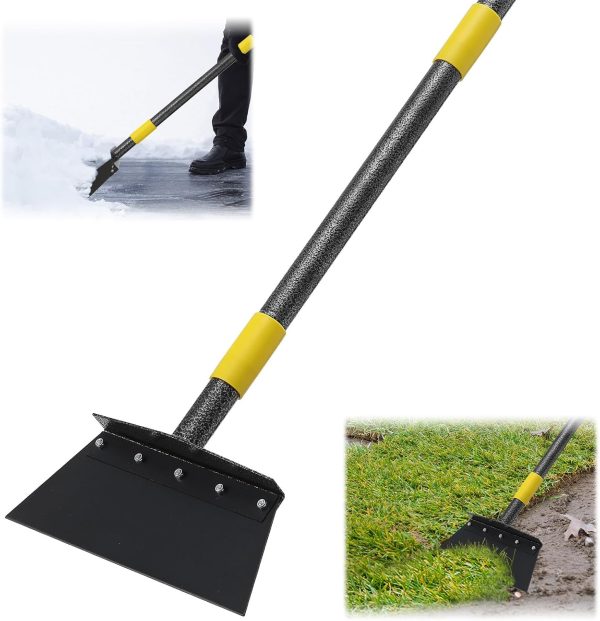 Shovel 74" Multifunctional Flat Shovel Heavy Duty Manual Weeder Metal Floor Scraper