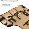 for Men Women with 14 Pockets Tool Work Aprons