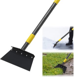 Shovel 60" Multifunctional Cleaning Shovel Manual Weeder Heavy Duty Metal Floor Scraper