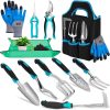 Set with Non Slip Rubber Grip 11 Piece Stainless Steel Tool Sets