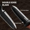 Knife Tools with Sheath for Weeding Planting Digging 7" Stainless Steel Blade