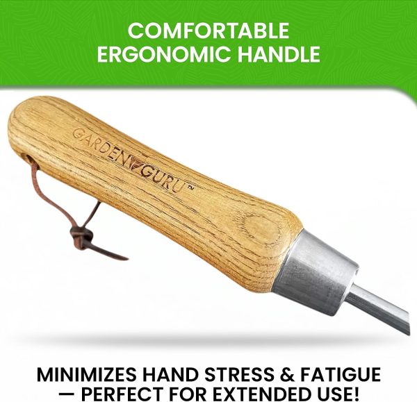 Eco Super Strong Trowel with Ergonomic Wood Handle - 100% Recycled Stainless