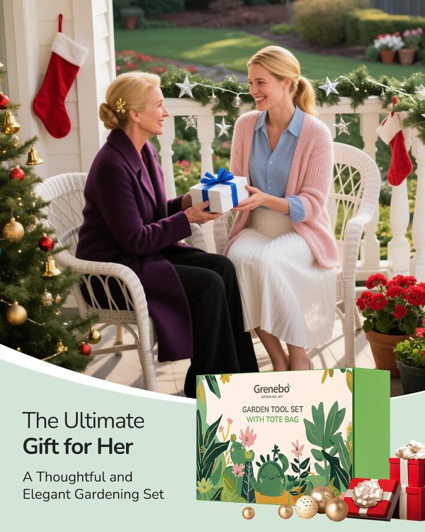 Tools 10-Piece Gift Set for Women Rust-Proof & Heavy-Duty Tools with Floral