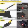 Shovel 60" Multifunctional Cleaning Shovel Manual Weeder Heavy Duty Metal Floor Scraper