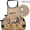 for Men Women with 14 Pockets Tool Work Aprons