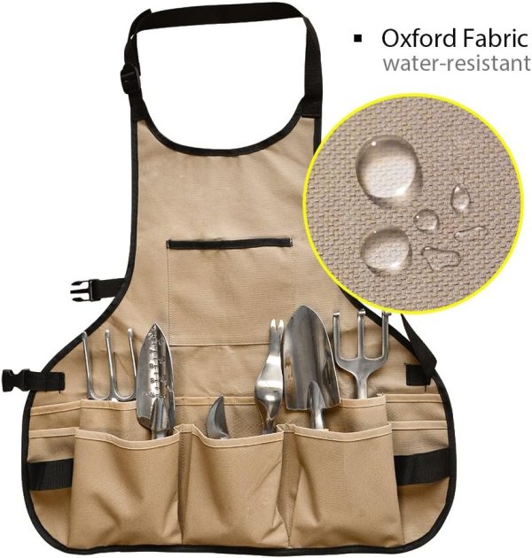 for Men Women with 14 Pockets Tool Work Aprons