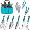 Tools Carsolt 10 Piece Heavy Duty Stainless Steel Tools Set with Ergonomic