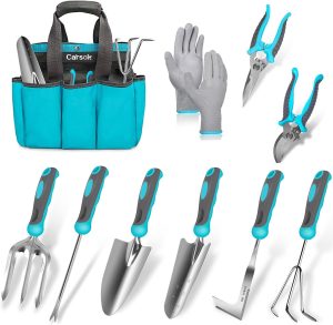 Tools Carsolt 10 Piece Heavy Duty Stainless Steel Tools Set with Ergonomic