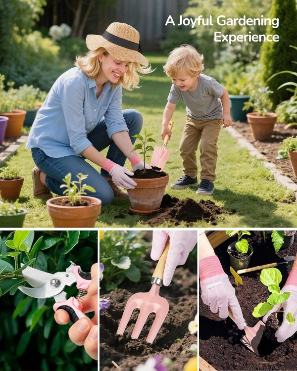 Tools 10-Piece Gift Set for Women Rust-Proof & Heavy-Duty Tools with Floral