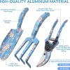 3piece Printed Tool Set Heavy Duty Aluminum Tool Kits Including Hand Rake