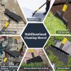 Shovel 74" Multifunctional Flat Shovel Heavy Duty Manual Weeder Metal Floor Scraper