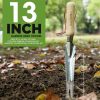 Weeder Puller 5-in-1 Stainless Steel Trowel with Wooden Handle Weeding Tool for