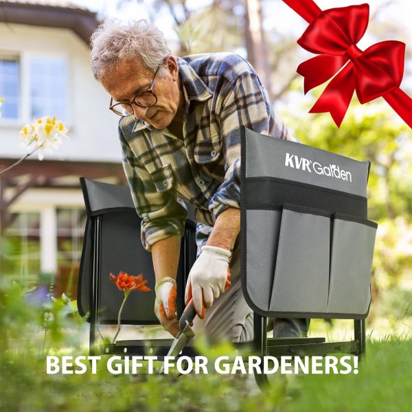 Kneeler and Seat Set 7-Piece Upgraded - Heavy Duty Bench & Stool