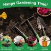 Set 4 Pack Tools Stainless Steel Heavy Duty Hand Cultivator Hoes Shovel