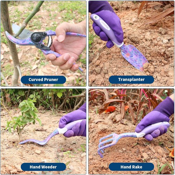 Tool Sets 10-Piece Aluminum Alloy Steel Hand Tools w Non-Slip Ergonomic Handle